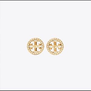 Tory Burch Miller Pave Stud Earrings
